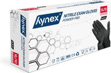 Hynex Gants Jetables Nitril 100 pièces Sans Poudre Noir XL